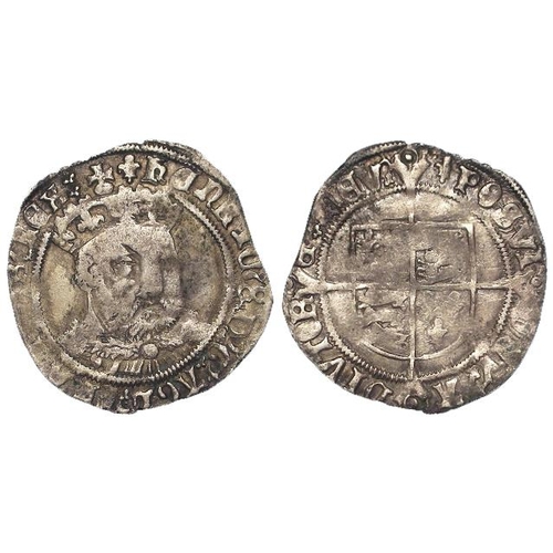 572 - Henry VIII debased silver groat, Third Coinage 1544-7, Tower mint, bust 2, mm. Lis, S.2369, 2.43g, G... 