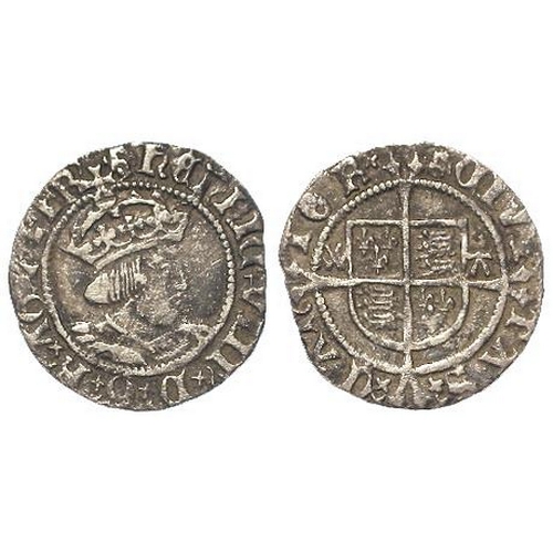 573 - Henry VIII halfgroat of Canterbury, Archbishop Warham, mm. 'uncertain mark', S.2343, 1.23g, GF