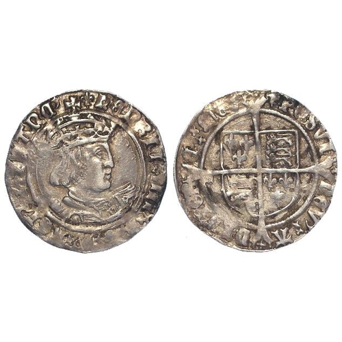 574 - Henry VIII silver groat, Second Coinage 1526-44, Laker bust D, mm. Lis, S.2337E, 2.71g. VF/nVF, some... 