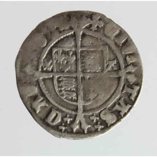 575 - Henry VIII silver halfgroat of Canterbury, Archbishop Warham, mm. Cross patonce, S.2343, 1.32g, GF