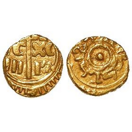 586 - Italian State, Kingdom of Sicily, Roger II gold Tari, Palermo mint 1140-52. 1.54g. Cf. NKS 231; Spah... 