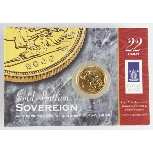 60 - Sovereign 2000 UNC on original card.