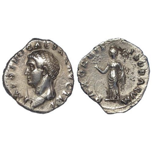 643 - Roman Imperial: Otho (January to mid-April 69 AD) silver denarius. Obv: IMP OTHO CAESAR AVG TR P, ba... 