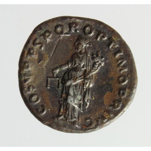 652 - Roman Imperial: Trajan AR denarius, Rome, Aequitas std. l. type RIC 188; Woytek 278; 2.90g. Toned VF... 