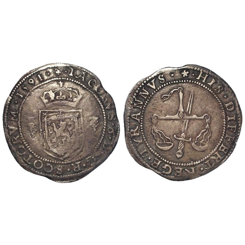 665 - Scotland, James VI silver 