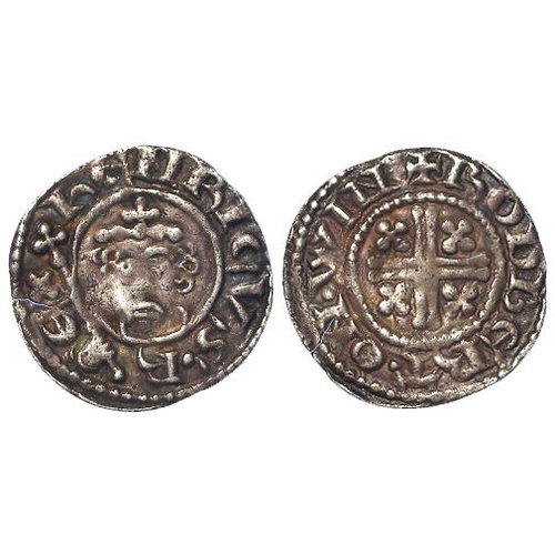 667 - Short Cross silver penny of Henry II, Class 1b, Winchester Mint, moneyer Rodbert. S.1344. 1.30g, nVF... 