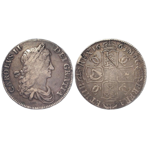 68 - Crown 1663 XV, S.3354, toned GF, scratch rev.