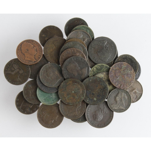 738 - GB Farthings (35) 17th-19thC assortment, mixed grade.