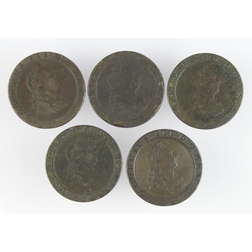 761 - GB Pennies (5) 1797 