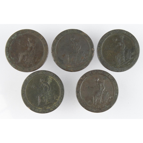 761 - GB Pennies (5) 1797 