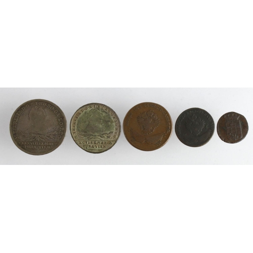 837 - Poland, Galicia & Lodomeria (5): 1 Schilling 1774 C# 1 GF; 1 Grossus 1794 C# 4 Fine; 3 Grossi 1794 C... 