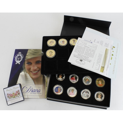 838 - Princess Diana Commemorative Coins & Medals (23): The Princess Diana Photographic Collection, and Th... 