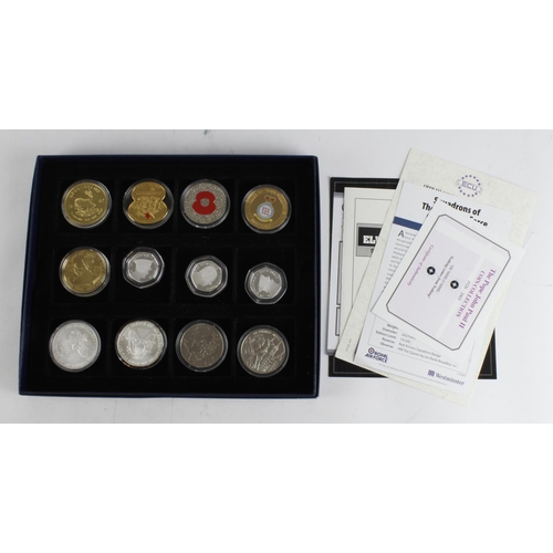 857 - World Commemoratives (12) various including silver proofs and a couple of USA silver Eagles. Note th... 