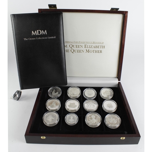 859 - World Crown-size silver Proof issues (12). All from the 