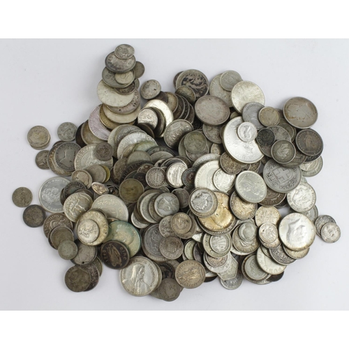 862 - World Silver coins (approx 1.65Kg) mixed grades and countries.