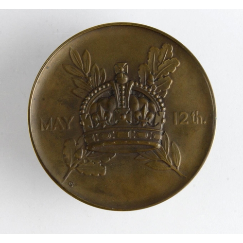 883 - British Commemorative Medal, bronze d.57mm: Coronation of George VI 1937, (medal) by Donald Gilbert;... 