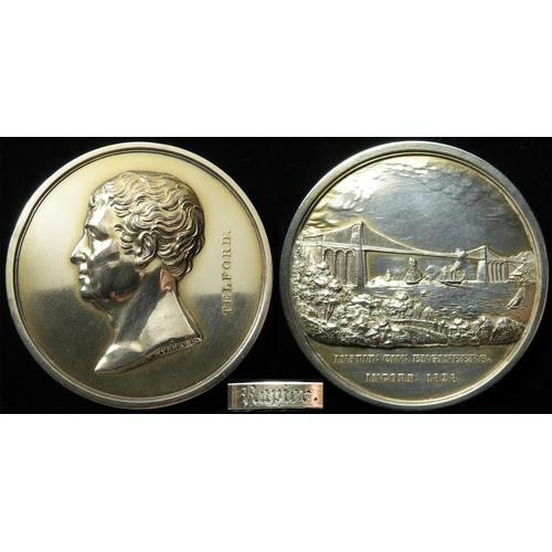 911 - British Engineering Award, silver d.58mm, 91.82g: Institution of Civil Engineers, Telford Medal inco... 