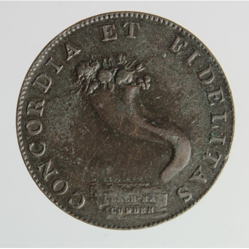 998 - Token, 18thC: Scotland, Inverness Halfpenny 1795, VF, light edge knocks.