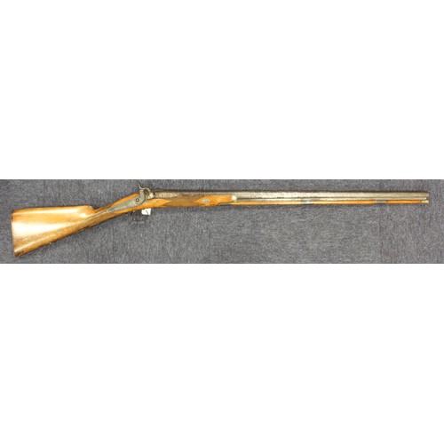 1979 - Percussion shotgun c1830 by Howe of Colchester: Round barrel 32