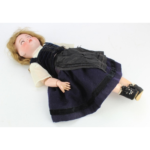 118 - Victorian bisque headed doll by SFBJ, length 46cm approx.