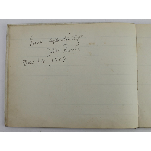 130 - Album. An interesting visitors album, circa 1910s - 1920s, signatures include Rudyard Kipling, J. M.... 