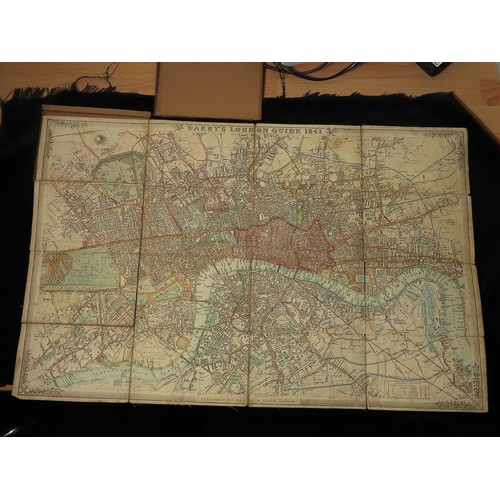 145 - Darby (Henry William). Darbys Map of London Guide with the Railways and Stations 1841, published Dar... 