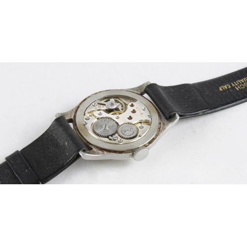 347 - Gents Rolex wristwatch, circa 1940s, Dennison steel case numbered �12325� & �5152�, Arabic numerals ... 