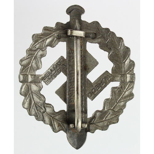 211 - German Nazi SA Defence Badge, silver, type 1