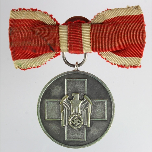 218 - German Nazi Social Welfare (Red Cross) Medal, female ribbon