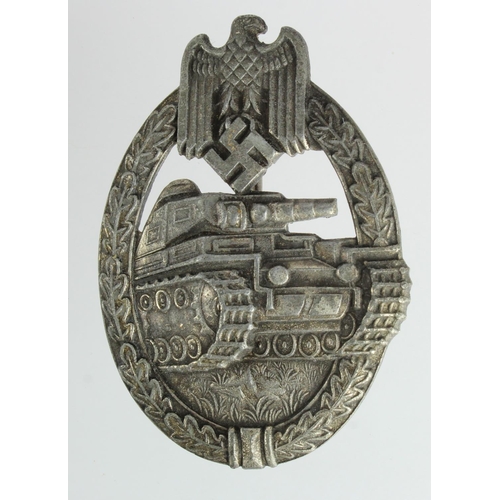 226 - German Nazi Tank Battle Badge, no makers mark