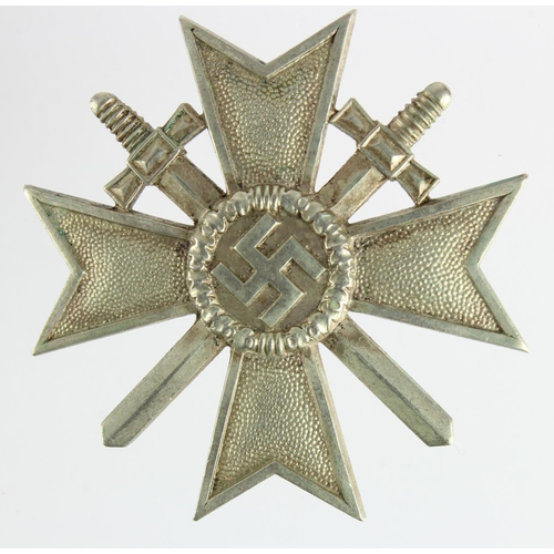 231 - German Nazi War Merit Cross with Swords 1st Class, maker marked '1'.