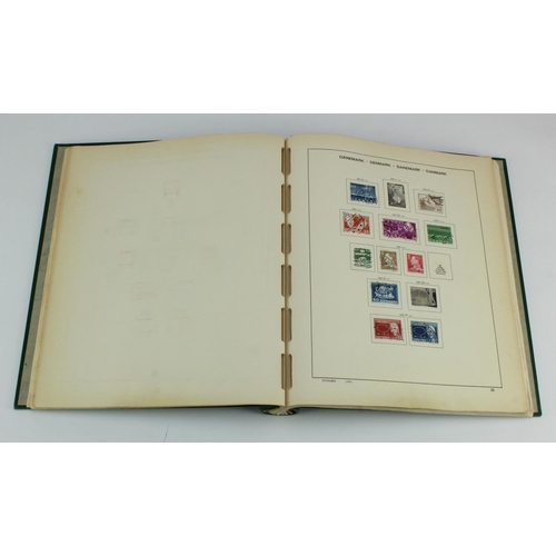 1010 - Denmark one country collection on printed Schaubek leaves, stamps c1938 to 1982, used, fine used. Ve... 