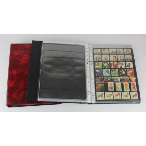 1081 - Red binders with a mixed selection on stock sheets, total cat £2000+ approx (2)