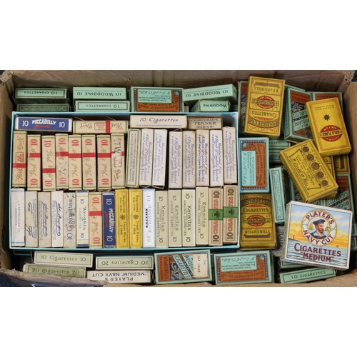 1238 - Cigarette packets (empty) 100's complete with hulls, mainly Players & Wills, but also others. (Buyer... 