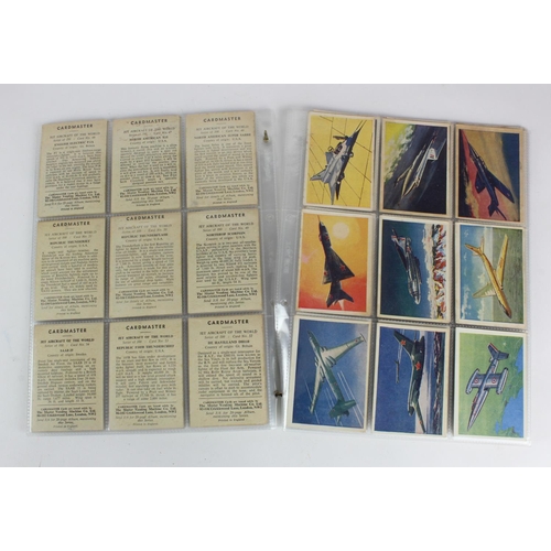 1244 - Master Vending Co Ltd, Jet Aircraft of the World 1958 set, cat £220 G-VG