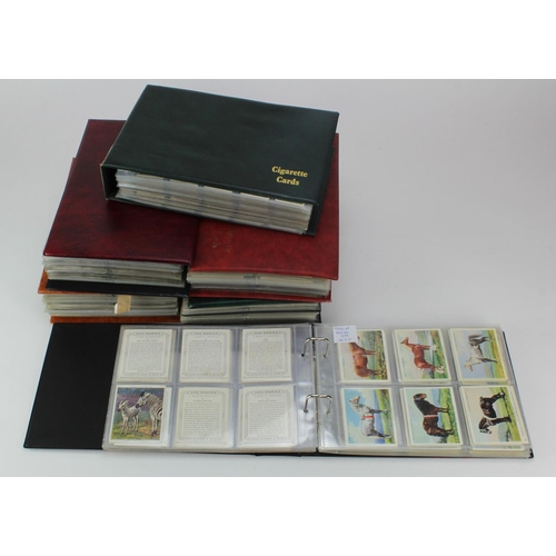 1251 - Players cigarette card sets in sleeves in 6x modern binders, volume 6 (L cards), also has a couple o... 