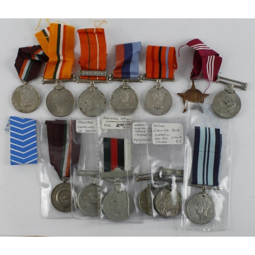 1536 - India - High Altitude Service Medals (2) (6385882 Sep T G Mehtri ASCSUP, 13963989 Nk M Pillaig), Sai... 