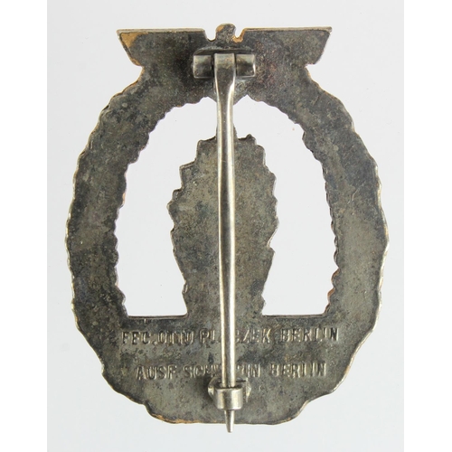 1790 - German Nazi minesweeping badge.