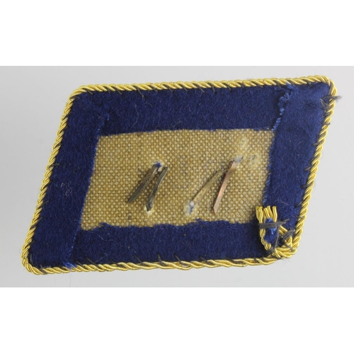 1794 - German Nazi NSFK Boat section collar tab.