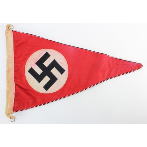 1834 - German NSDAP Pennant, service wear.