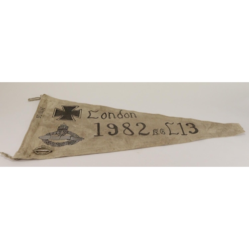 1959 - Imperial German replica Zeppelin tail pennant for 