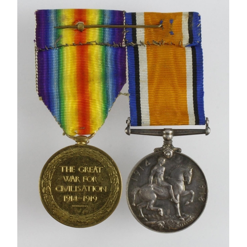 2098 - BWM & Victory Medal named (Rev H E Cooke) Royal Army Chaplains Dept. Lived Stoneleigh Vicarage, Keni... 