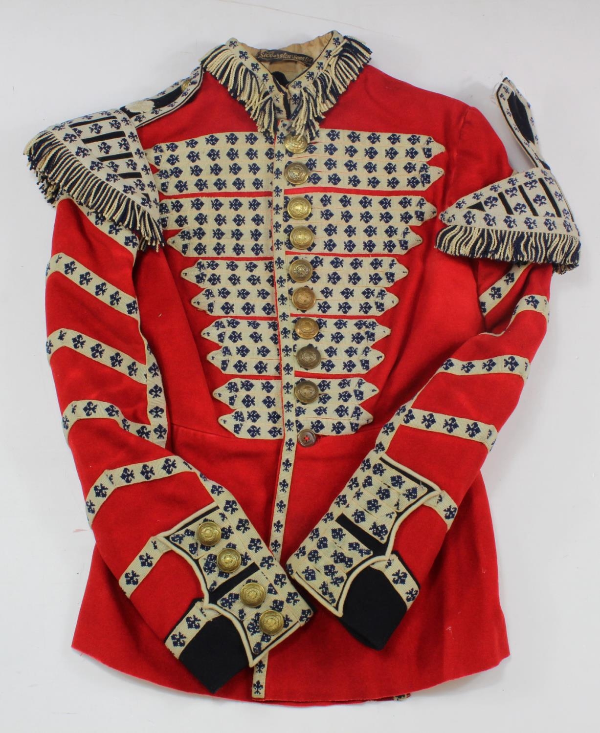 Coldstream Guards Drummer Boys scarlet tunic, with Silverstone & Sons ...