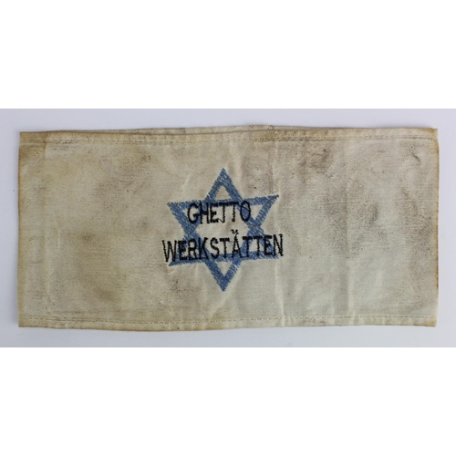 2263 - Jewish ghetto armband, Ghetto werk statten.