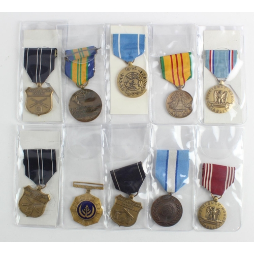 2264 - Job lot American medals, WW2 and later.