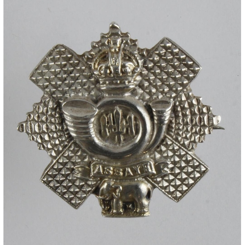 Sweetheart/Side-cap? Silver Highland Light Infantry badge. It is well ...