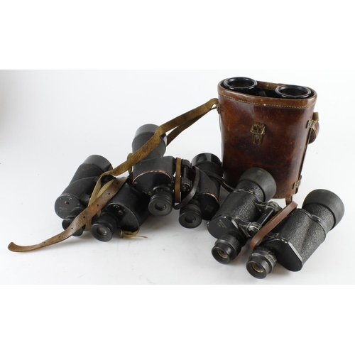 2545 - WW2 binoculars British, Canadian, Russian (4)