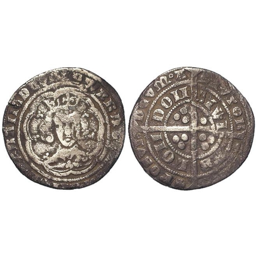 318 - Edward III silver groat of London, Pre-Treaty Series E (1354-5) S.1567, 3.65g, F/GF