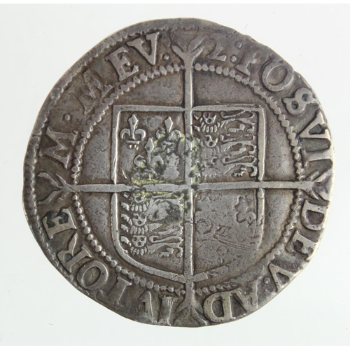 332 - Elizabeth I silver shilling, Seventh Issue, mm. 2 (1602) S.2584, nF/F, scratched.