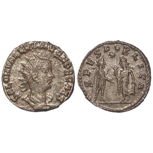 408 - Roman Imperial: Saloninus Caesar billon antoninianus, Syrian mint (Antioch) 258-60 AD. Rev: SPES PVB... 